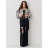 レースドッキングダメージスウェットワイドパンツ【セットアップ着用可能】 | EVRIS | 詳細画像18 