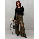 レースドッキングダメージスウェットワイドパンツ【セットアップ着用可能】 | EVRIS | 詳細画像30 