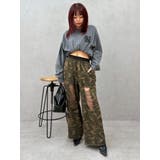 レースドッキングダメージスウェットワイドパンツ【セットアップ着用可能】 | EVRIS | 詳細画像32 