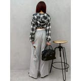 レースドッキングダメージスウェットワイドパンツ【セットアップ着用可能】 | EVRIS | 詳細画像38 