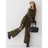 レースドッキングダメージスウェットワイドパンツ【セットアップ着用可能】 | EVRIS | 詳細画像4 