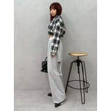 レースドッキングダメージスウェットワイドパンツ【セットアップ着用可能】 | EVRIS | 詳細画像40 