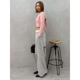 レースドッキングダメージスウェットワイドパンツ【セットアップ着用可能】 | EVRIS | 詳細画像44 