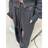 レースドッキングダメージスウェットワイドパンツ【セットアップ着用可能】 | EVRIS | 詳細画像46 