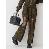 ミックス | レースドッキングダメージスウェットワイドパンツ【セットアップ着用可能】 | EVRIS