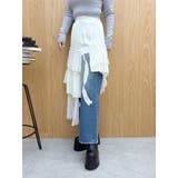 ミックスドッキングアシンメトリースカート | EVRIS | 詳細画像10 