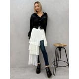 ミックスドッキングアシンメトリースカート | EVRIS | 詳細画像22 