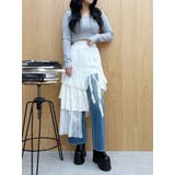 ミックスドッキングアシンメトリースカート | EVRIS | 詳細画像27 