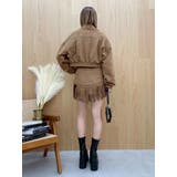 フェイクスウェードフリンジスタッズミニスカート【セットアップ着用可能】 | EVRIS | 詳細画像13 