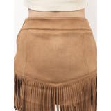 フェイクスウェードフリンジスタッズミニスカート【セットアップ着用可能】 | EVRIS | 詳細画像34 