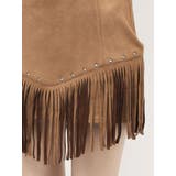 フェイクスウェードフリンジスタッズミニスカート【セットアップ着用可能】 | EVRIS | 詳細画像35 