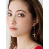 STONE CROSS MOTIF ピアス | EVRIS | 詳細画像1