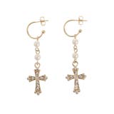 STONE CROSS MOTIF ピアス | EVRIS | 詳細画像16