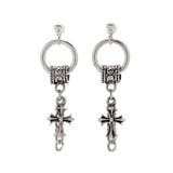 CHAIN CROSS MOTIF ピアス | EVRIS | 詳細画像1 