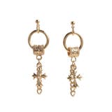 ゴールド | CHAIN CROSS MOTIF ピアス | EVRIS