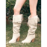 フリンジデザインロングブーツ | EVRIS | 詳細画像2 