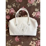 ホワイト | エンブレムボストンBAG | EVRIS