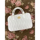 ホワイト | ワイドスクエアハンドBAG | EVRIS