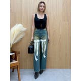 リボンレースワイドデニムパンツ | EVRIS | 詳細画像10 