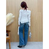 リボンレースワイドデニムパンツ | EVRIS | 詳細画像16 