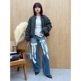 リボンレースワイドデニムパンツ | EVRIS | 詳細画像17 