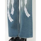 リボンレースワイドデニムパンツ | EVRIS | 詳細画像25 