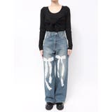 リボンレースワイドデニムパンツ | EVRIS | 詳細画像32 