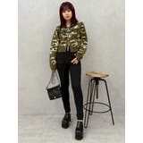 ワイドベルトハイウエストスキニーデニムパンツ | EVRIS | 詳細画像10 