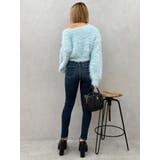 ワイドベルトハイウエストスキニーデニムパンツ | EVRIS | 詳細画像15 