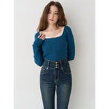 ワイドベルトハイウエストスキニーデニムパンツ | EVRIS | 詳細画像2 