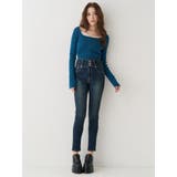 ワイドベルトハイウエストスキニーデニムパンツ | EVRIS | 詳細画像5 