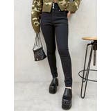 ワイドベルトハイウエストスキニーデニムパンツ | EVRIS | 詳細画像9 