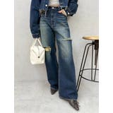 カットアウトワイドデニムパンツ【セットアップ着用可能】 | EVRIS | 詳細画像19