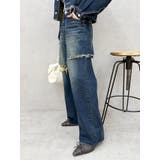 カットアウトワイドデニムパンツ【セットアップ着用可能】 | EVRIS | 詳細画像20