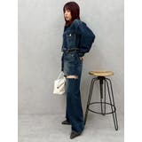 カットアウトワイドデニムパンツ【セットアップ着用可能】 | EVRIS | 詳細画像22