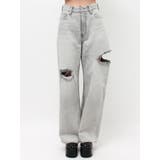 カットアウトワイドデニムパンツ【セットアップ着用可能】 | EVRIS | 詳細画像25