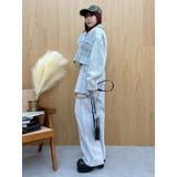 カットアウトワイドデニムパンツ【セットアップ着用可能】 | EVRIS | 詳細画像7