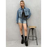 ヴィンテージライクカラーショートデニムパンツ【セットアップ着用可能】 | EVRIS | 詳細画像26 