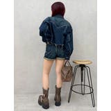 ヴィンテージライクカラーショートデニムパンツ【セットアップ着用可能】 | EVRIS | 詳細画像32 