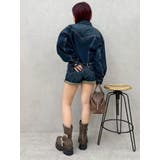 ヴィンテージライクカラーショートデニムパンツ【セットアップ着用可能】 | EVRIS | 詳細画像33 