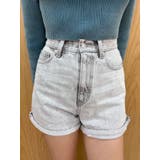 グレー | ヴィンテージライクカラーショートデニムパンツ【セットアップ着用可能】 | EVRIS