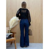 ウエストクロスフレアデニムパンツ【セットアップ着用可能】 | EVRIS | 詳細画像13