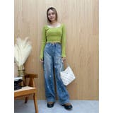 MIX MOTIF ワイドデニムパンツ | EVRIS | 詳細画像8 