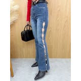 サイドビジューフレアデニムパンツ | EVRIS | 詳細画像12 