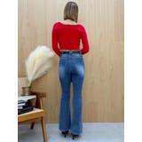 サイドビジューフレアデニムパンツ | EVRIS | 詳細画像16 