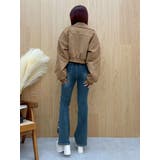 サイドビジューフレアデニムパンツ | EVRIS | 詳細画像28 