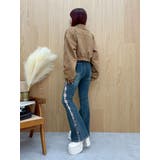 サイドビジューフレアデニムパンツ | EVRIS | 詳細画像29 