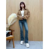 サイドビジューフレアデニムパンツ | EVRIS | 詳細画像31 