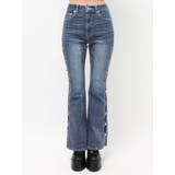 サイドビジューフレアデニムパンツ | EVRIS | 詳細画像32 