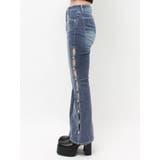 サイドビジューフレアデニムパンツ | EVRIS | 詳細画像33 